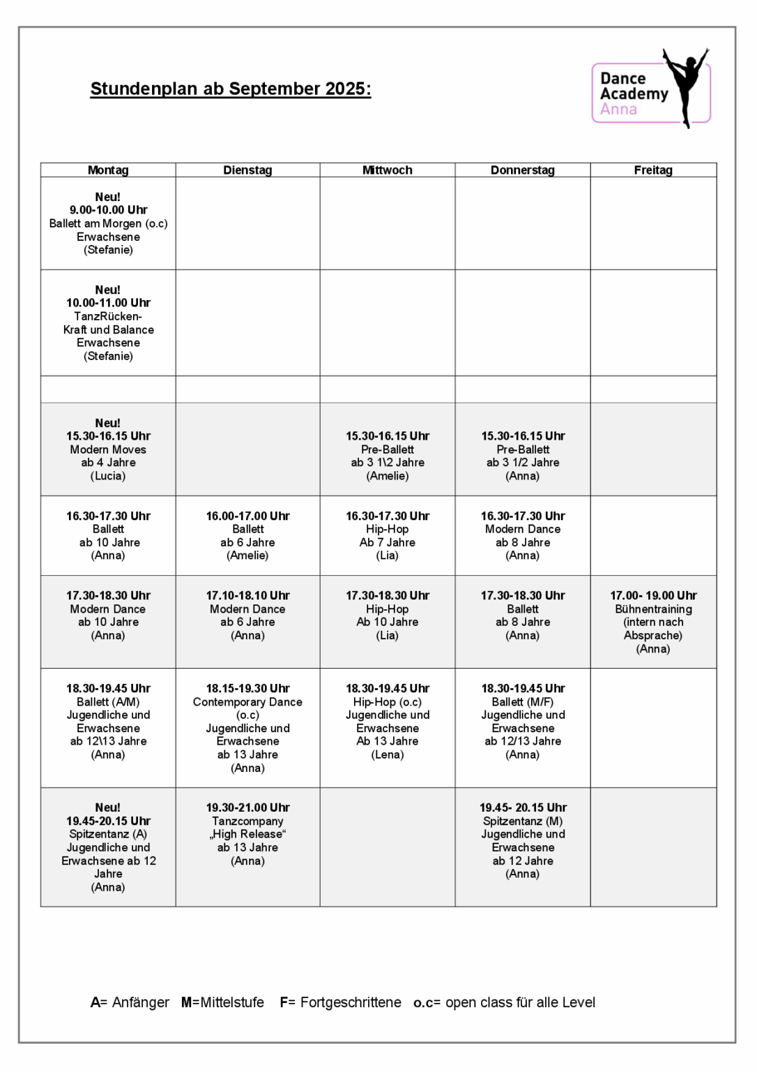 Dance_Academy_Weingarten-Stundenplan-September_2025